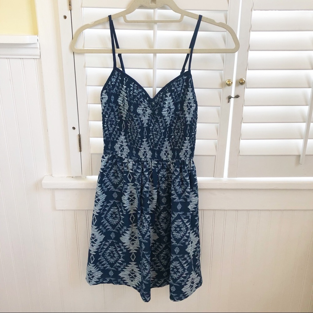 Mason & Mackenzie Southwest Print Smocked Sundress